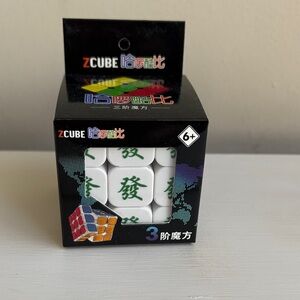 Mah Jongg Themed 3X3 Rubik Cube Puzzle